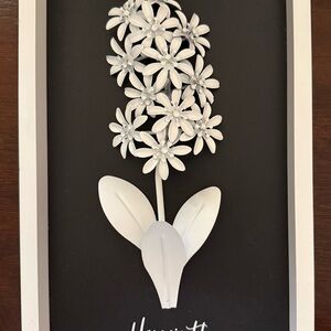 White Floral Wall Art
